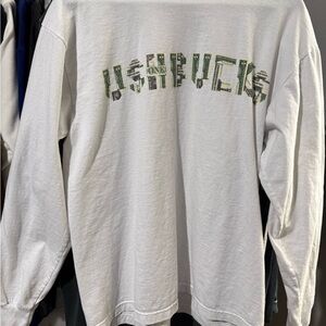 LIMITED EDITION USHER “USHBUCKS” MENS M LONG SLEEVE WHITE T SHIRT